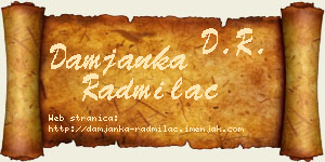 Damjanka Radmilac vizit kartica